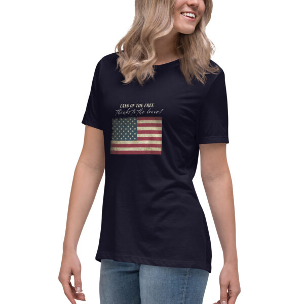 Land of the free, Thanks to the brave_Camiseta suelta - Imagen 3